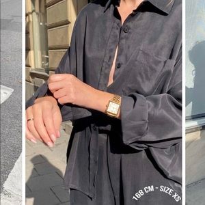 Djerf Avenue On the Go Shirt in Ash Brand New NWT